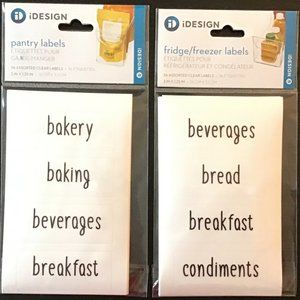 iDESIGN pantry and fridge/freezer labels